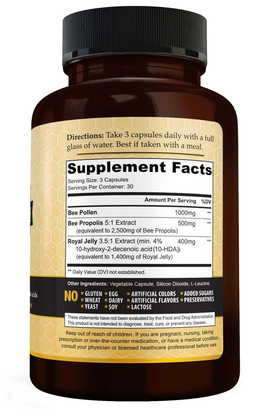 Vivid Health Nutrition immune boost royal jelly bottle displaying high potency formula for everyday wellness.