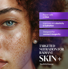 VIVIDAURA LIFE SCIENCE NAD supplement ingredient panel highlights NAD, Resveratrol, CoQ10.