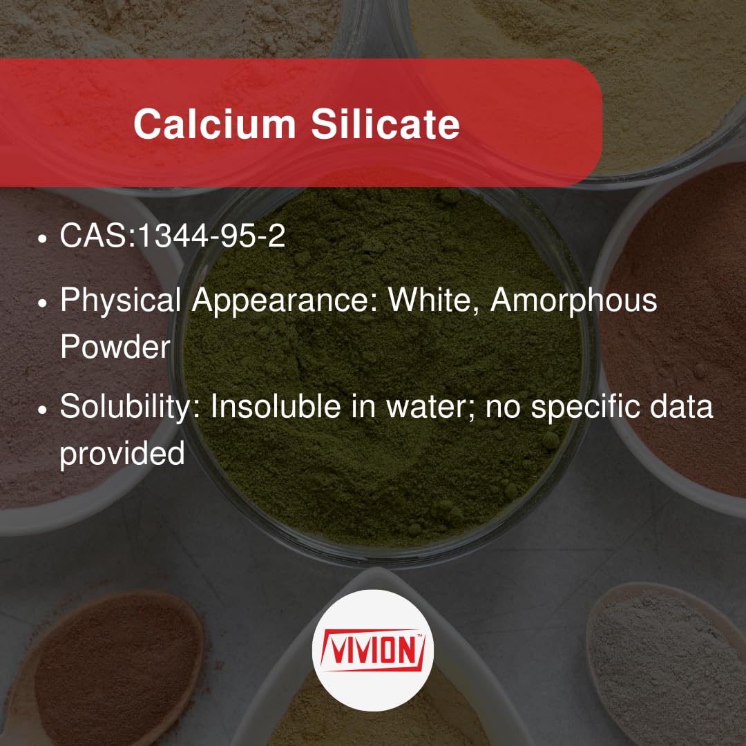 Vivion calcium silicate enables liquid-to-powder transformation in formulations