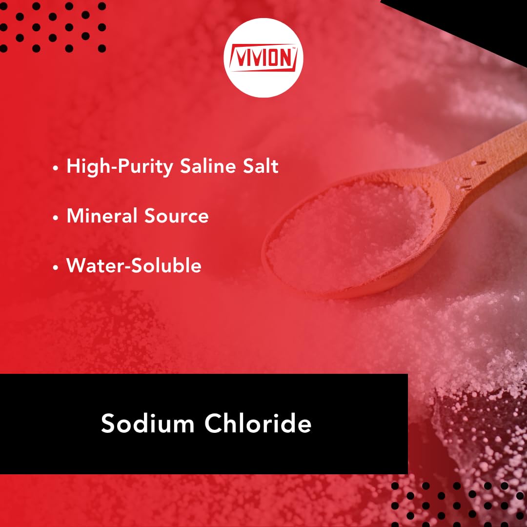 Vivion Sodium Chloride USP 5kg bag being poured for saline formulation base.