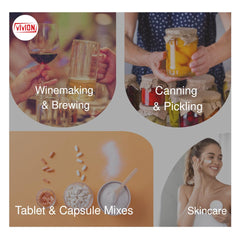 Vivion Vitamin C Powder added to craft beer flavoring and beverage work.