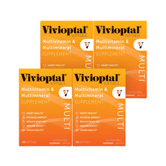 Vivioptal Multi bottle showing softgel capsules for daily vitality and immune support.