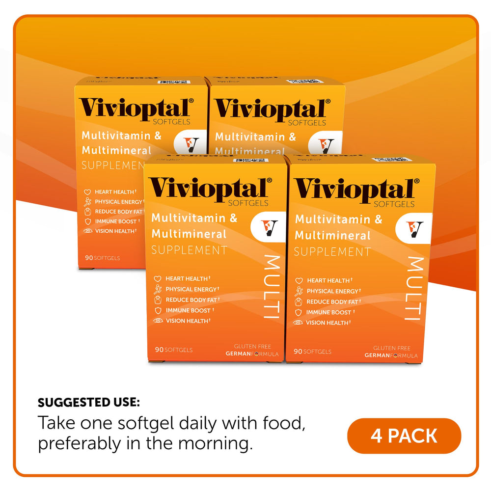 Vivioptal Multi gluten free badge on packaging appeals to sensitive diet shoppers.