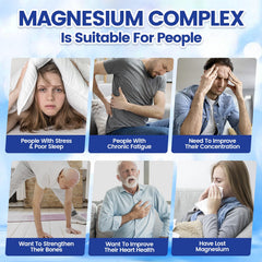 Label highlights eight bioavailable magnesium forms.