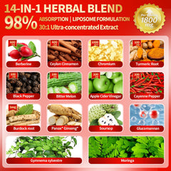 VivoNu 14-in-1 herbal complex liquid drops with turmeric and soursop