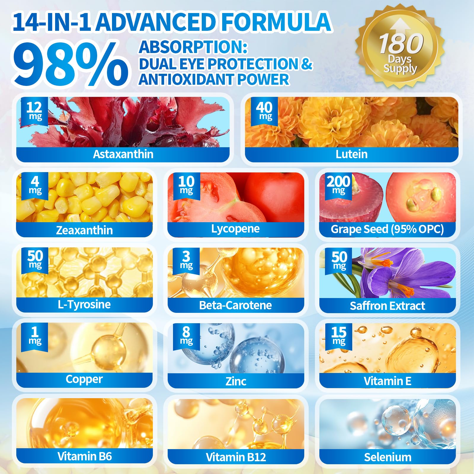 VivoNu fresh microalgae source seal highlights natural antioxidant ingredients.