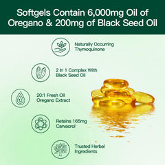 VivoNu oregano oil ingredients Carvacrol and Thymoquinone highlight