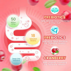 VivoNu Women bottle front view highlighting probiotic blend for gut health