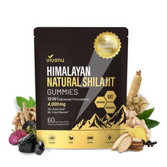 VivoNu Shilajit Gold Gummies bottle for daily vitality and energy
