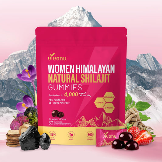 VivoNu Shilajit Women bottle pour for convenient daily energy support
