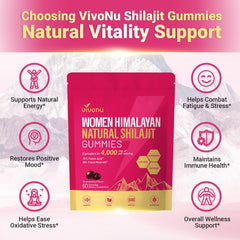 VivoNu Shilajit Women mineral-rich formula with fulvic acid