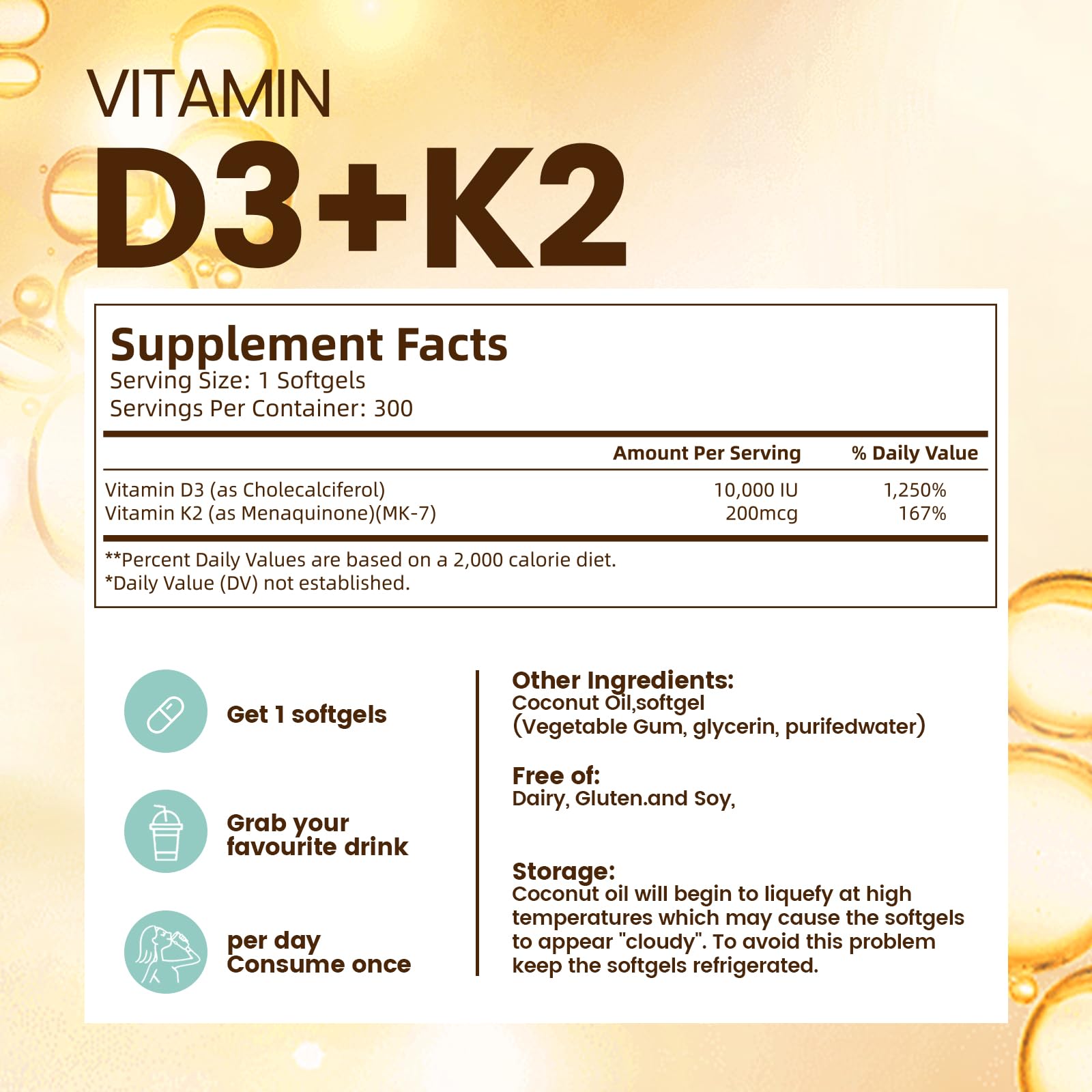 VivoNu softgels poured into hand for daily use.