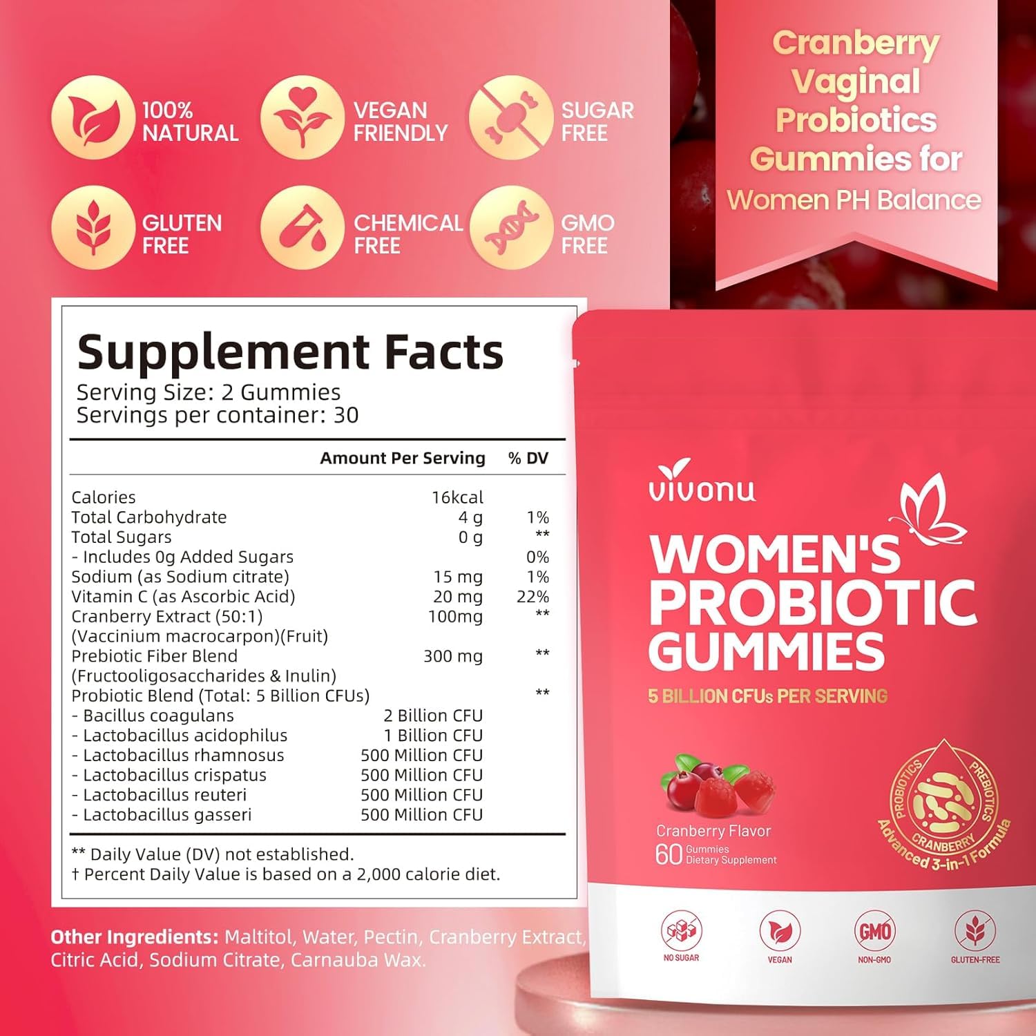 VivoNu gummies colorful visual illustrating pleasant flavor and easy routine