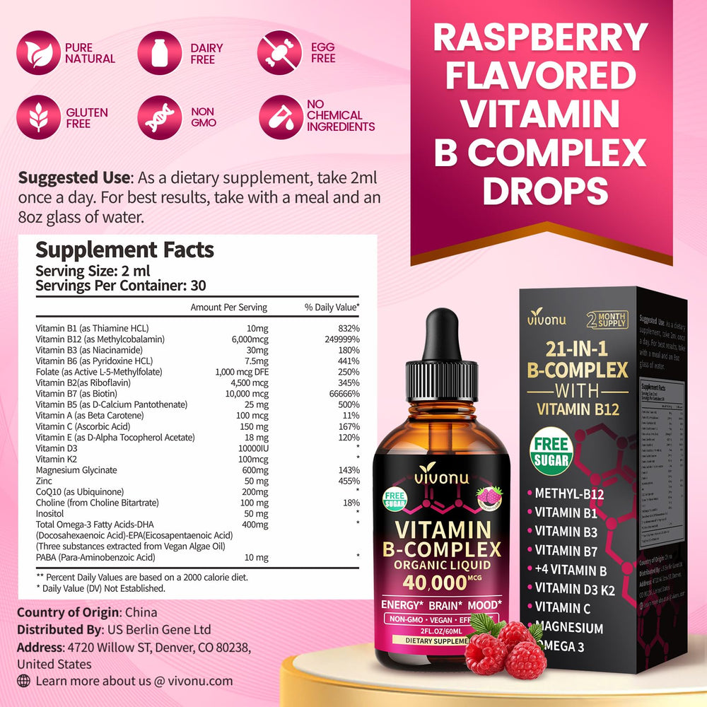 VivoNu zinc and B-complex blend for metabolism and immune balance.