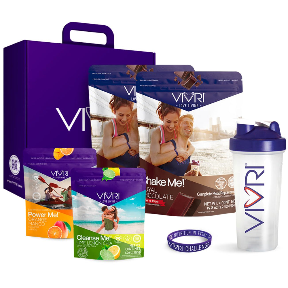 VIVRI 10-Day Challenge chocolate package for a structured nutrition plan.