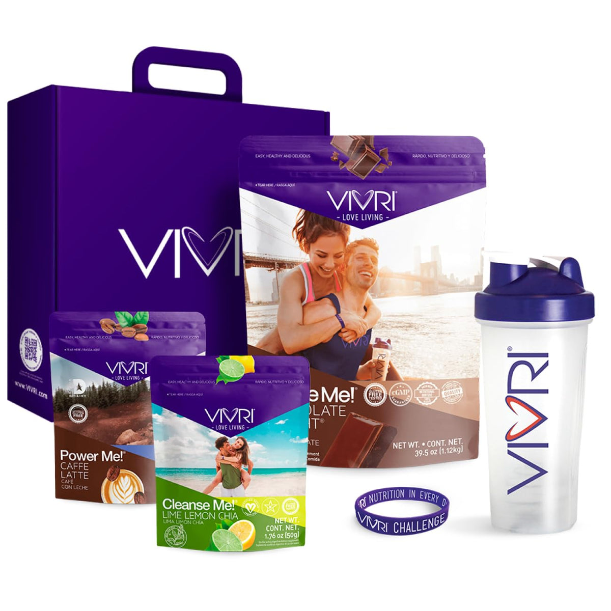 VIVRI 10-Day Challenge Chocolate Delight shaker close-up, smooth shake texture