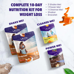 VIVRI Caramel Macchiato shaker for on-the-go shakes