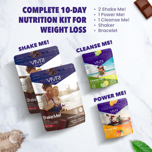 VIVRI chocolate meal shake cup for a delicious daily energy boost.