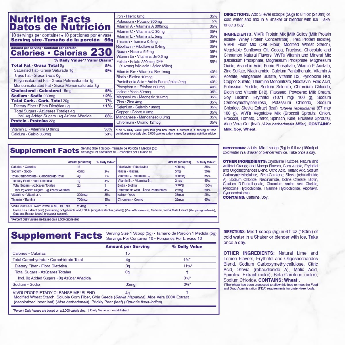 VIVRI full-body health energy concept with complete nutrition.