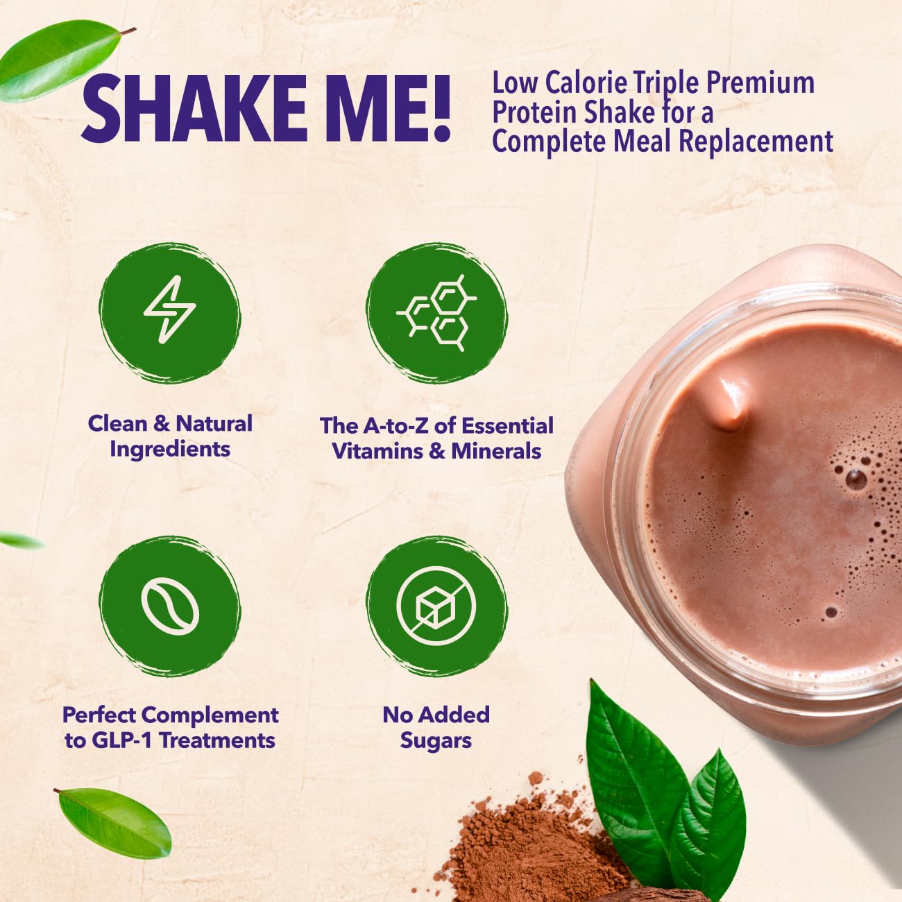 VIVRI shaker bottle for easy mixing and on-the-go shakes.