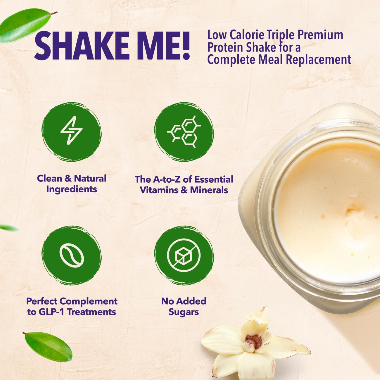 VIVRI shaker included for on-the-go nutrition preparation.