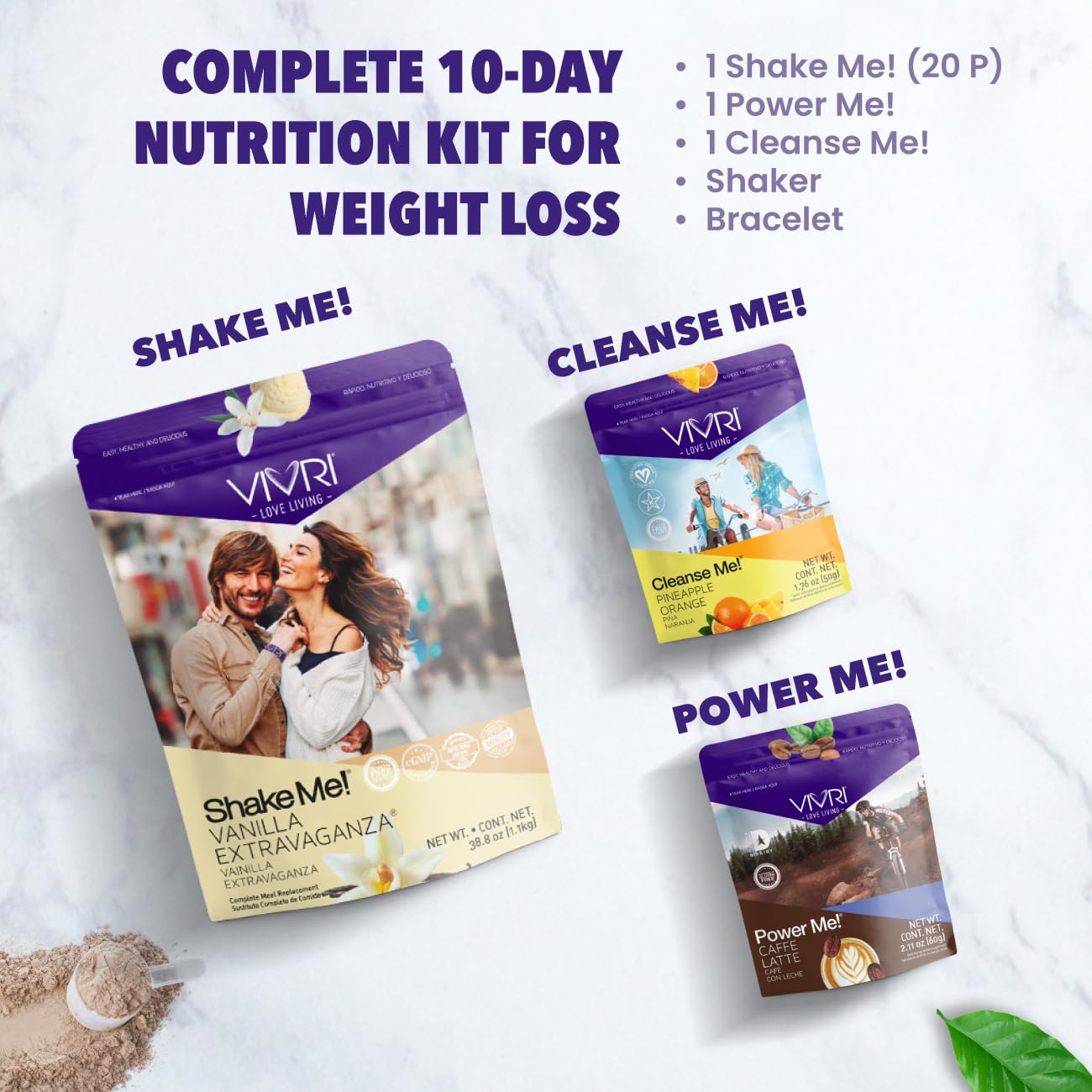 VIVRI vanilla meal replacement shake with creamy texture.