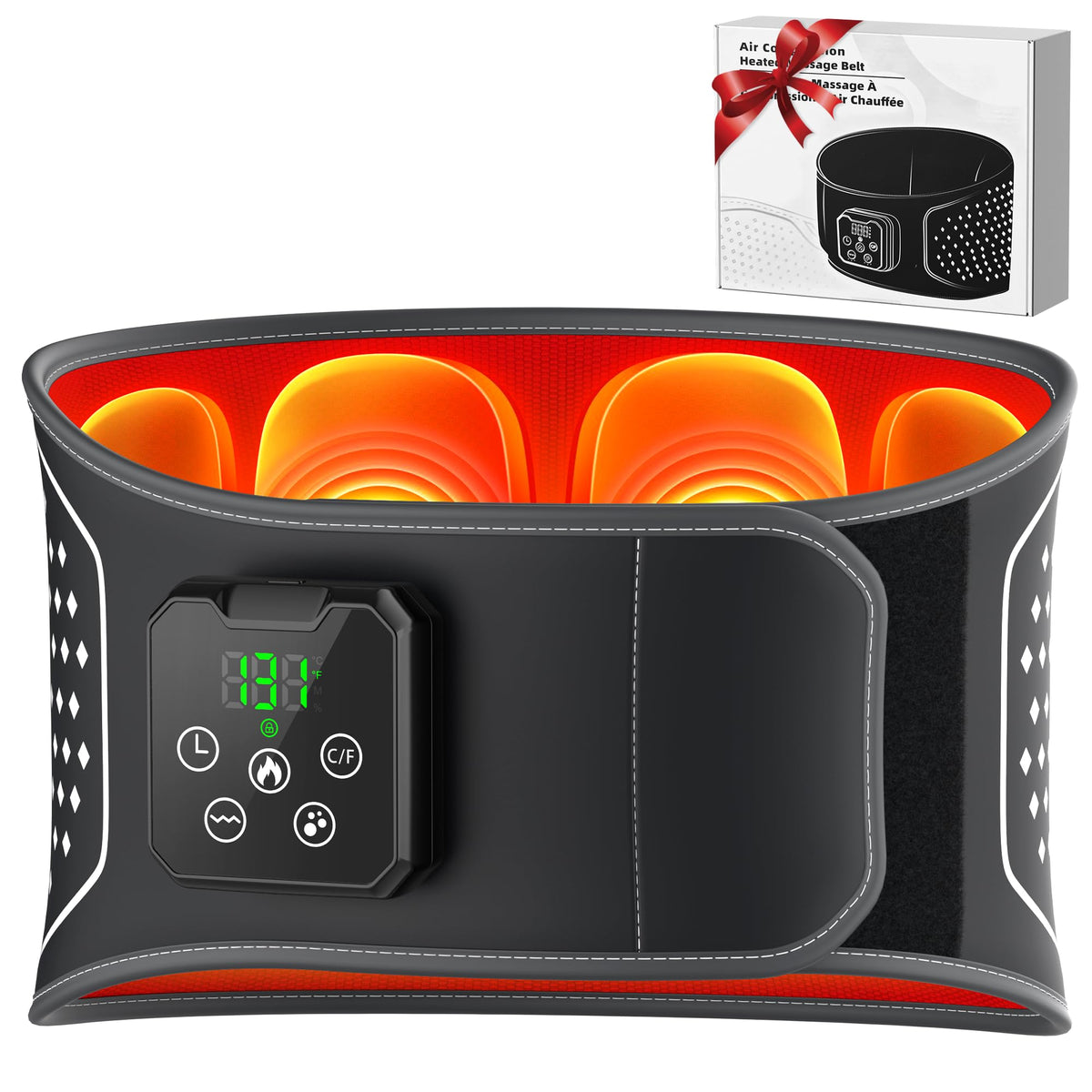 VIYACHY cordless back massager with heat for portable relief