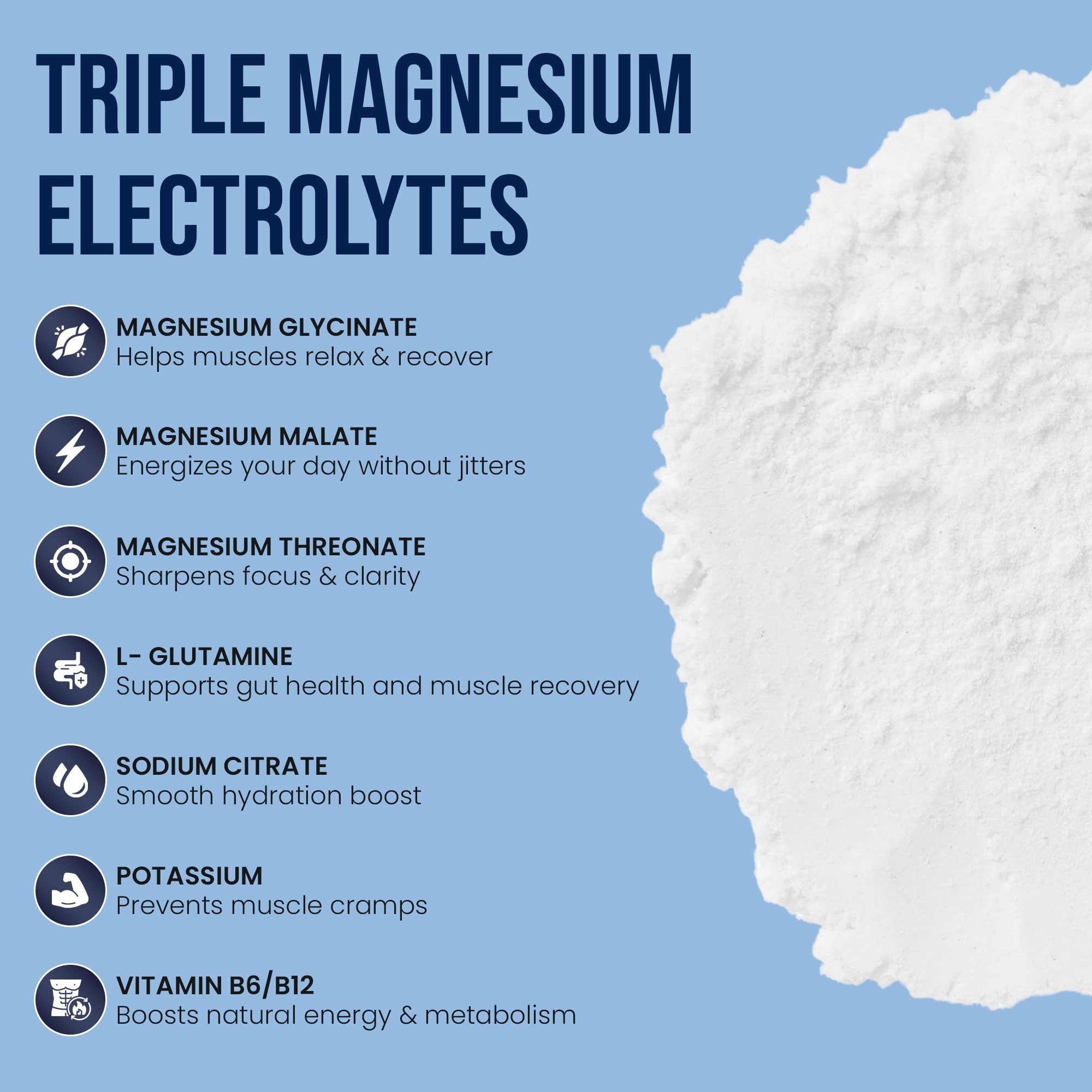 VIYALUM powder dissolving in water for quick hydration