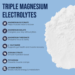 VIYALUM powder dissolving in water for quick hydration
