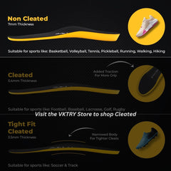 VKTRY Gold energy-return insole highlights springy underfoot support for workouts