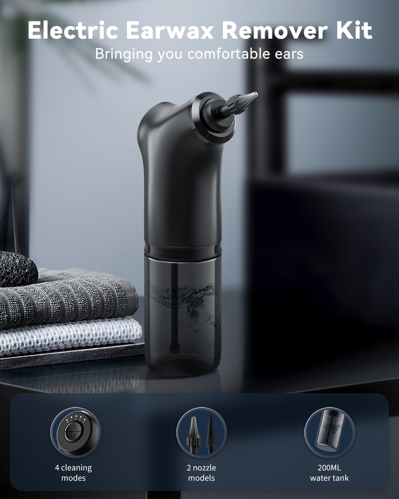 VLINGQI 200ml water bottle supports steady at-home irrigation for consistent cleaning.