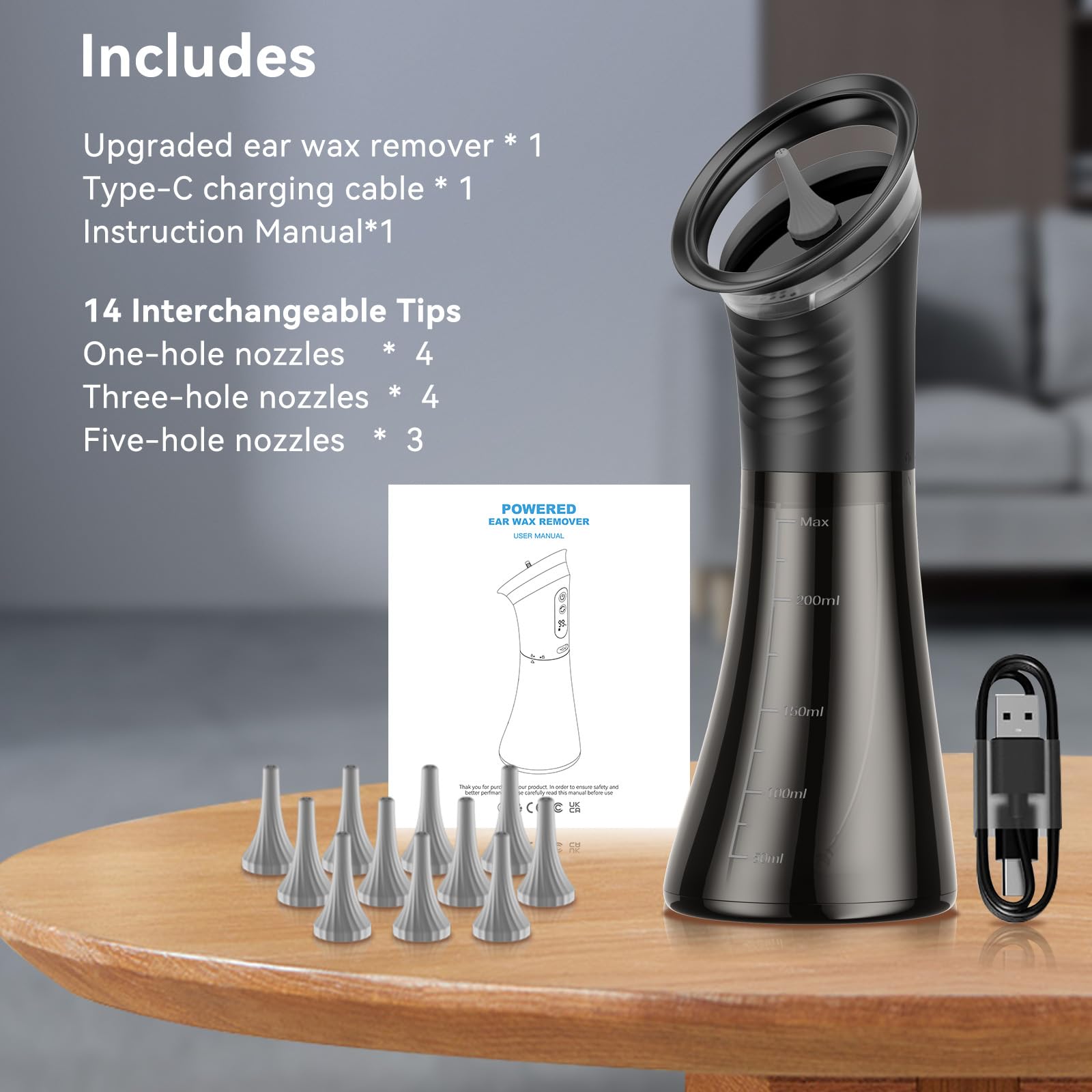 VLINGQI kit includes all accessories and Type-C cable