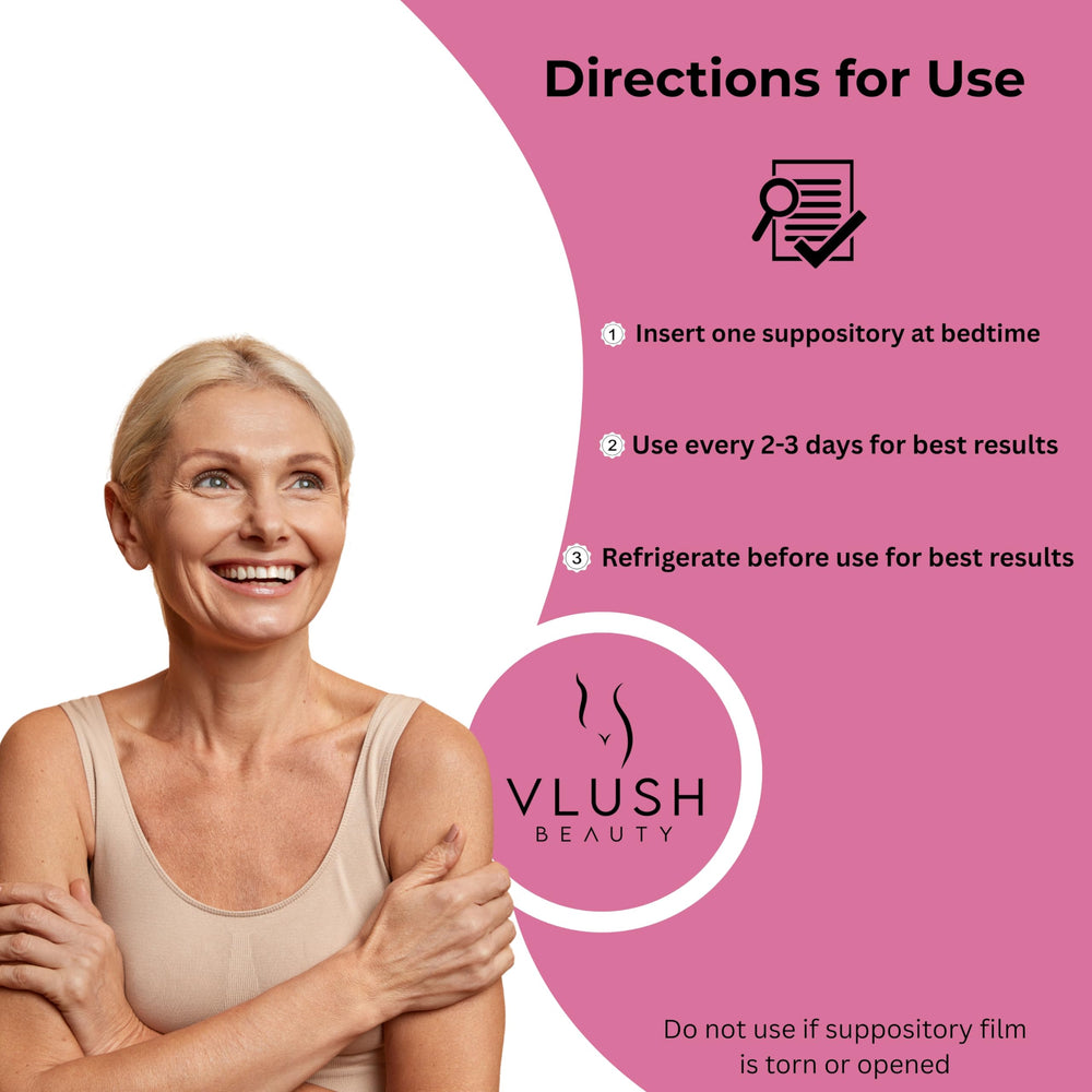 VLUSH fragrance-free labeling indicating clean, gentle intimate care.