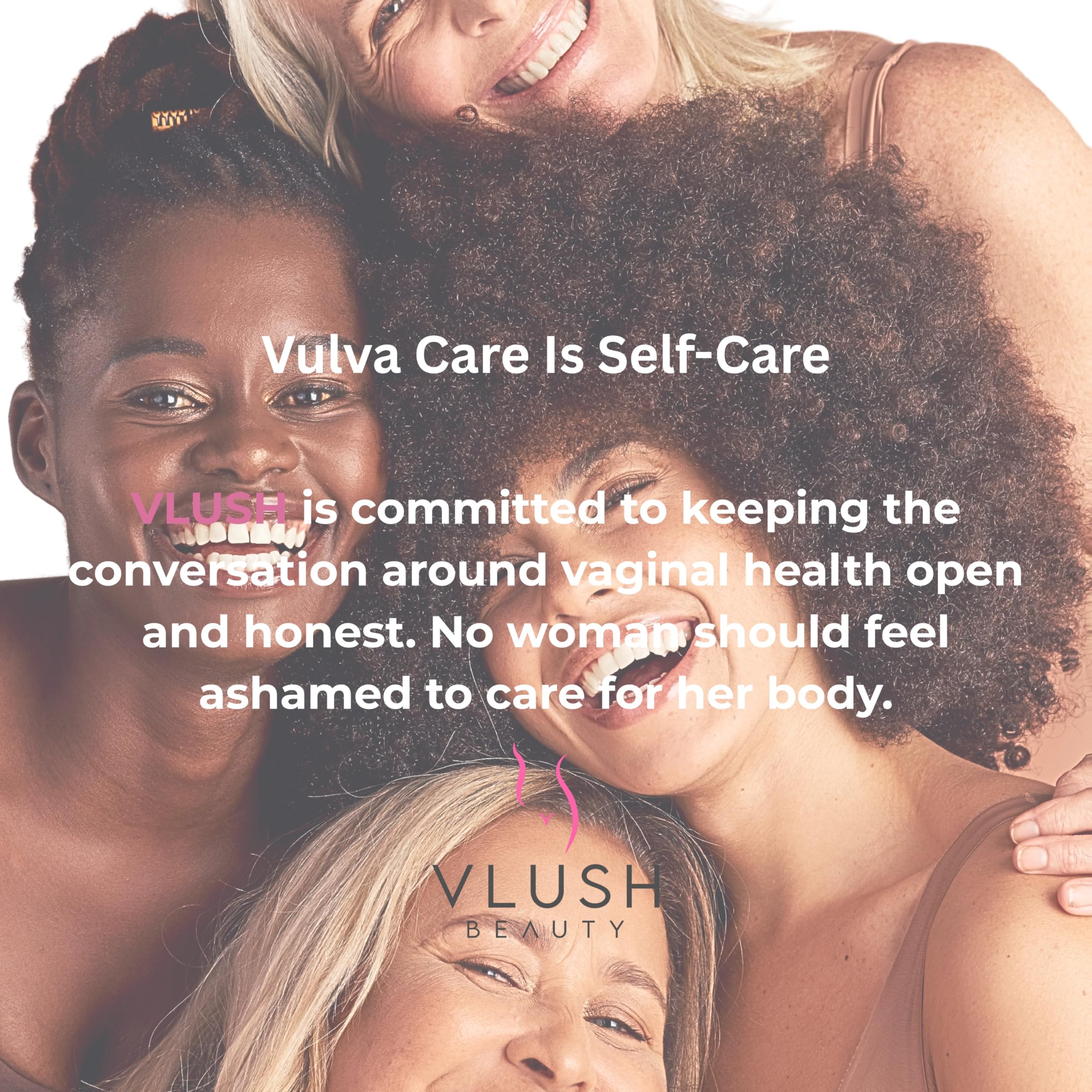 VLUSH in USA facility close-up shows production quality for safe intimate care.