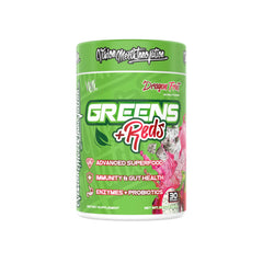 VMI Sports Greens + Reds bottle pouring powder for quick daily mix