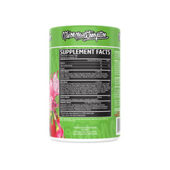 VMI Sports Greens + Reds tub label showing ingredients for balanced nutrition