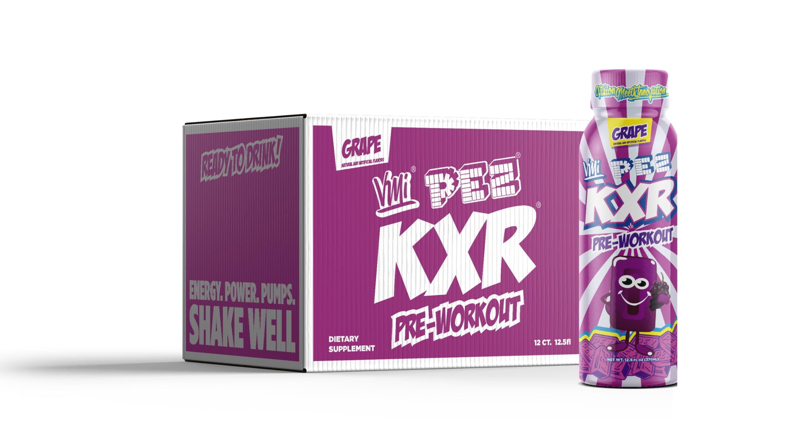 VMI Sports KXR bottle pour for quick pre-workout energy.