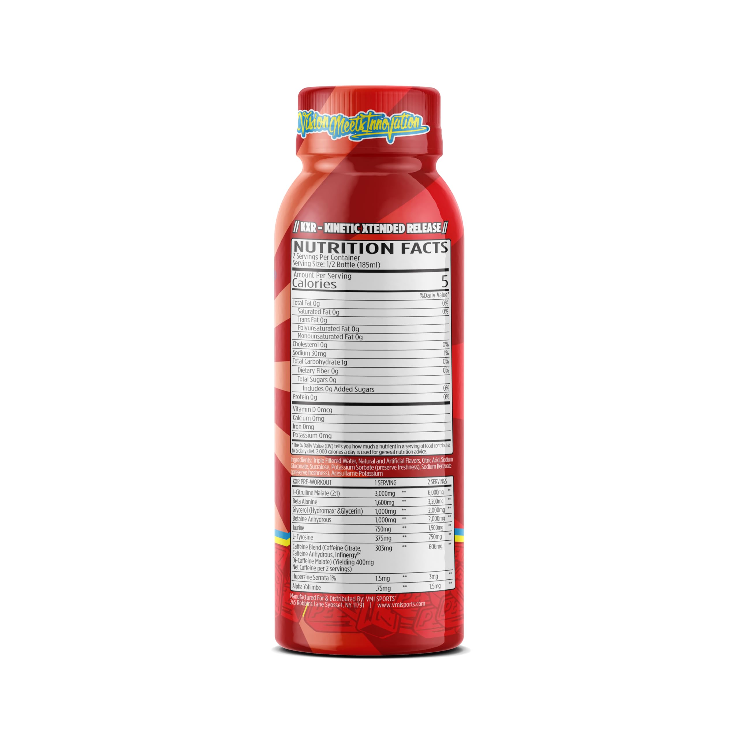 VMI Sports KXR Miami Vice bottle designed for strong pumps