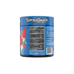 VMI Sports KXR pre-workout ingredient label shows caffeine and beta-alanine details