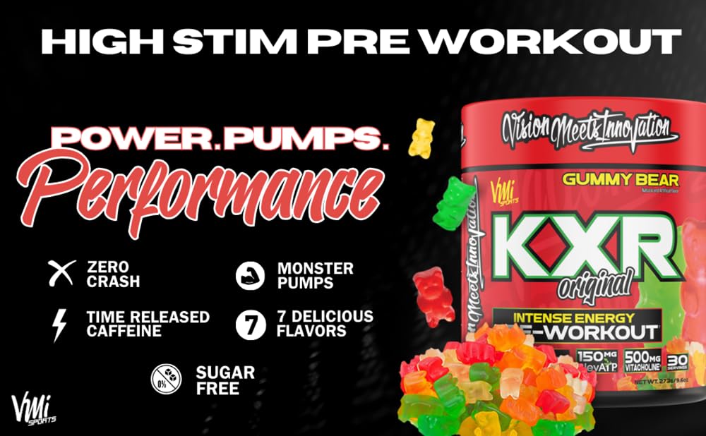 VMI Sports KXR scoop measures servings for precise pre-workout dosing