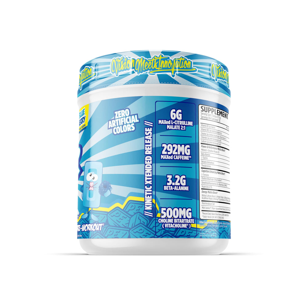 VMI Sports KXR Stacked ingredients graphic suggesting pumps and performance