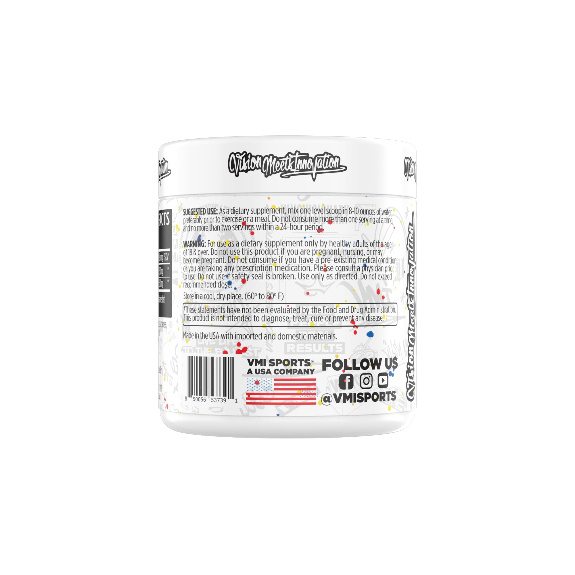 VMI Sports L-Carnitine 3000 label close-up emphasizing premium formula