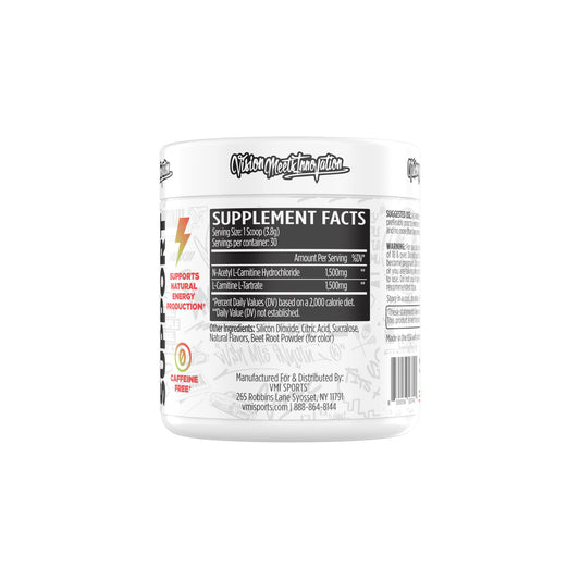 VMI Sports L-Carnitine 3000 powder scoop ready for convenient serving.