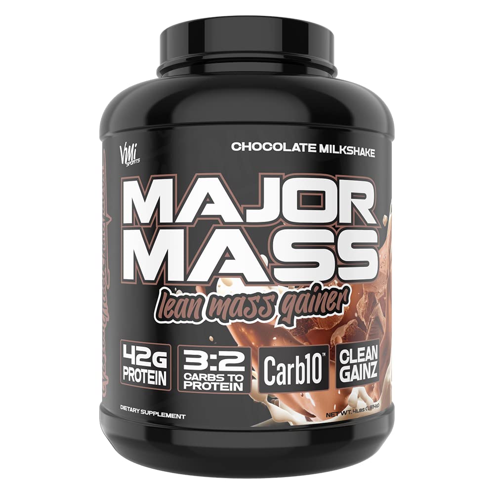 VMI Sports Major Mass bottle highlights lean mass blend for workout support