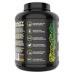 VMI Sports Major Mass scoop highlighting the balanced 20:30:10 blend for lean gains.