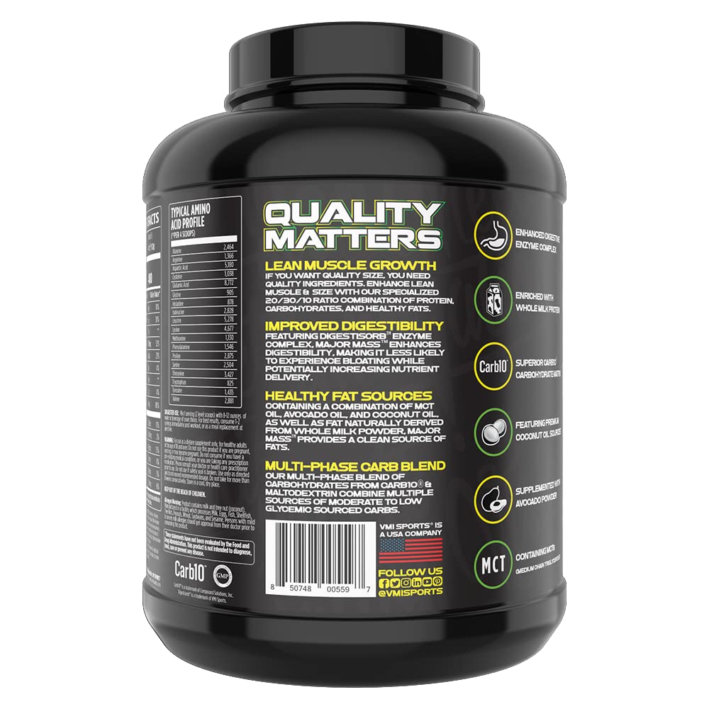 VMI Sports Major Mass shaker ready for pre- or post-workout fueling.