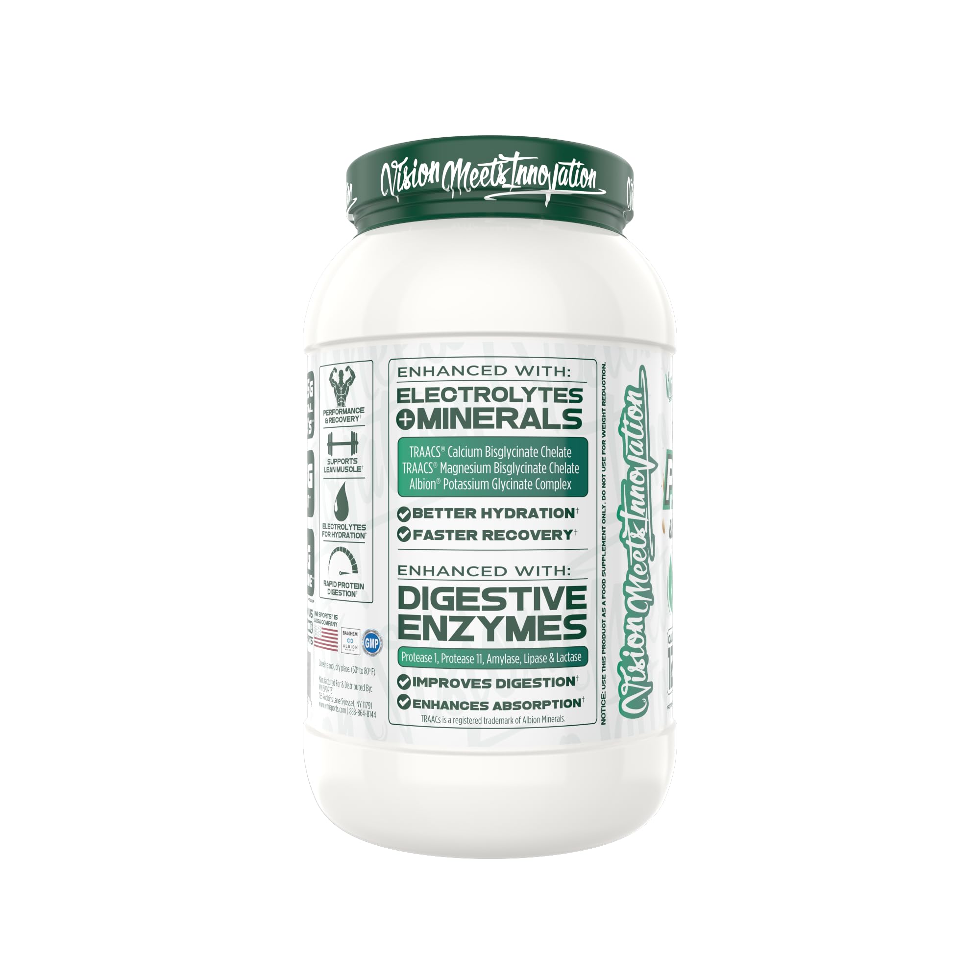 Protolyte shake blending with water for quick protein drink.
