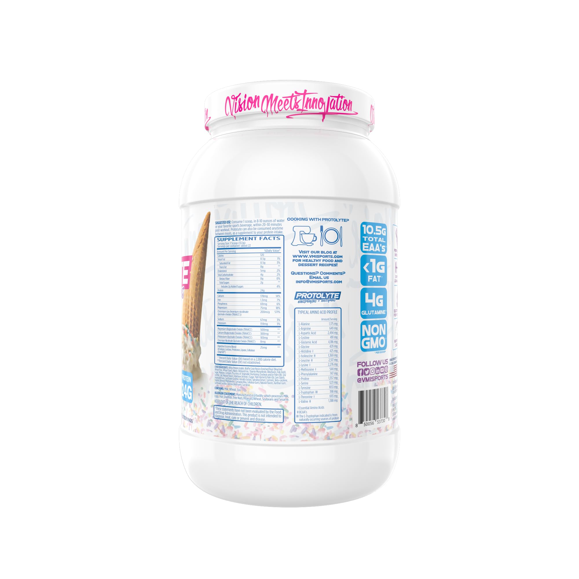 ProtoLyte shake being poured into a glass after a workout.