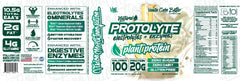 Protolyte ingredients panel featuring pea and seed proteins for plant-based fueling.