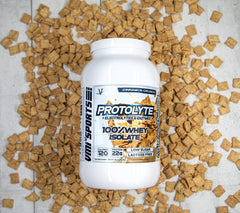 Powder pouring into shaker for lean muscle goals